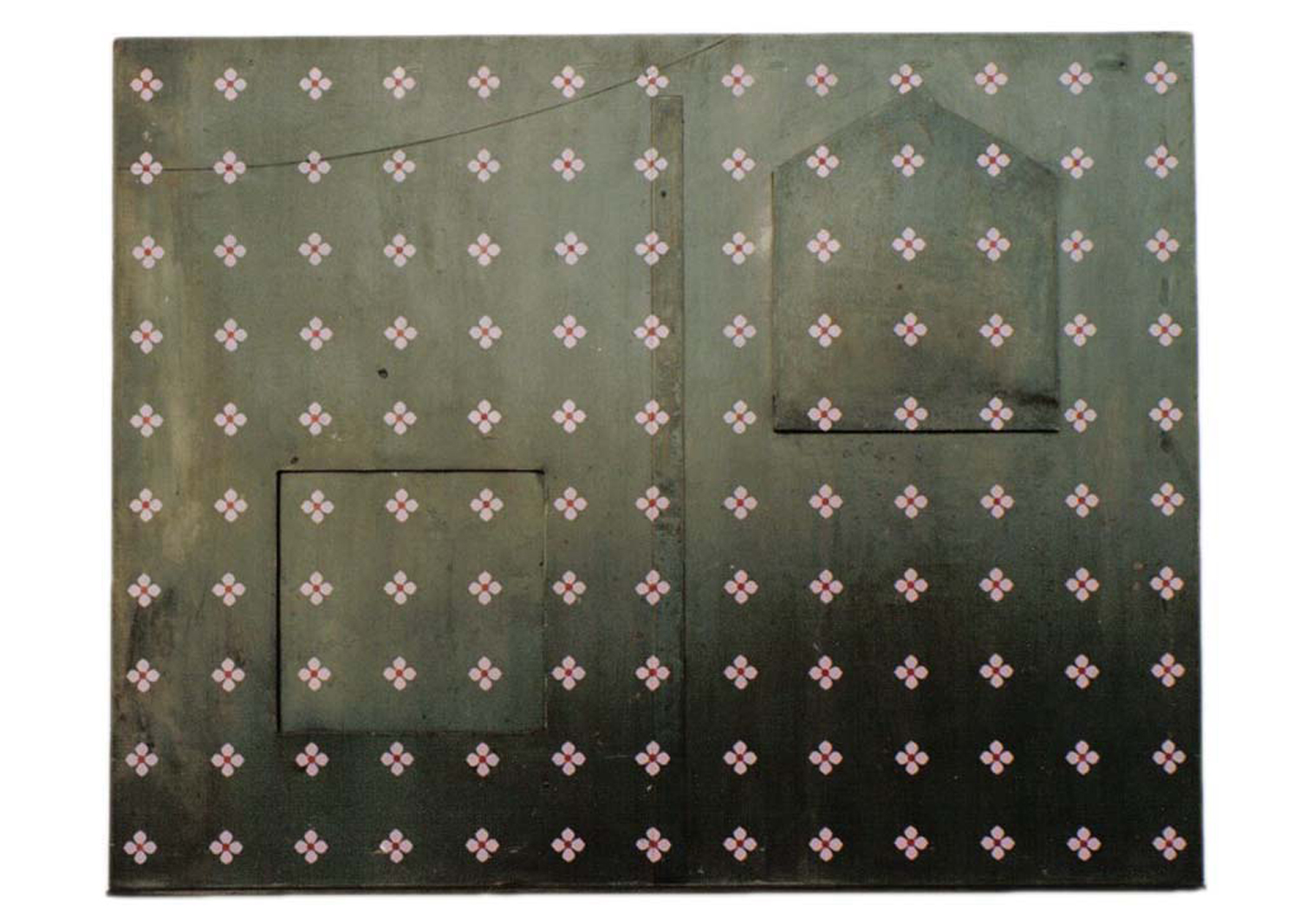Untitled 1990 54.5x69x2 cm  paint on steel